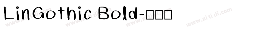 LinGothic Bold字体转换